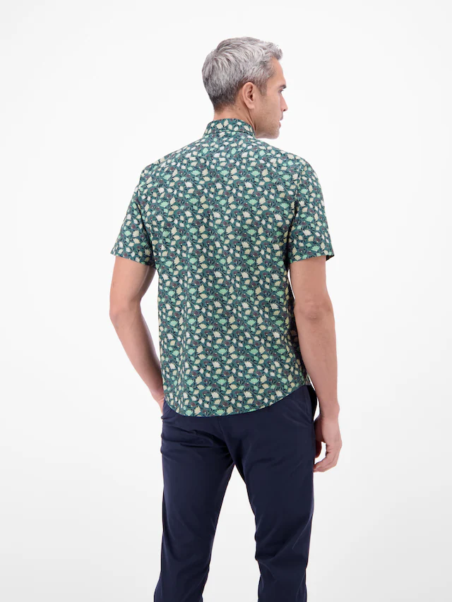 LERROS Kurzarmhemd mit Allover-Minimal-Print