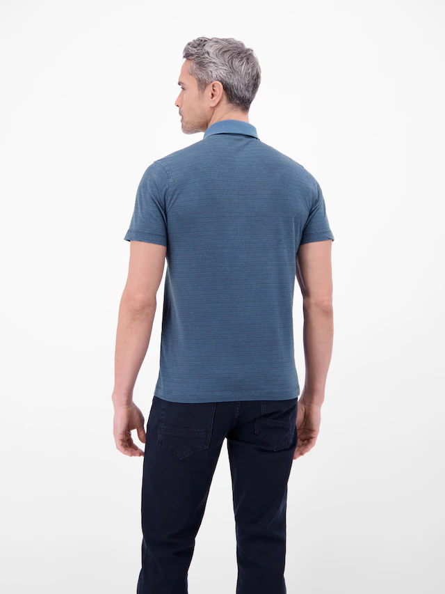 LERROS Poloshirt Kurzarm-Polo mit feinen Streifen