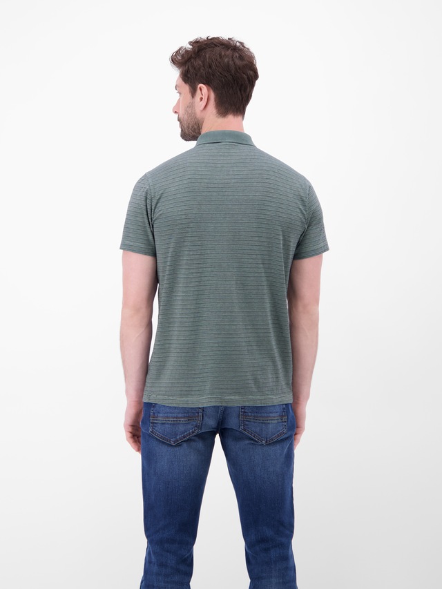 LERROS Poloshirt Kurzarm-Polo mit feinen Streifen