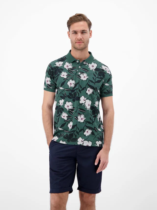 LERROS Poloshirt mit All-Over Print