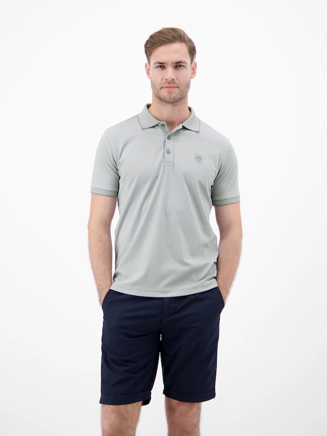 LERROS Poloshirt mit Logo Stickereicla