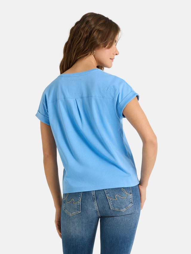 Lieblingsstück T-Shirt »CamilaEP« Ärmel mit Umschlag, Rundhals