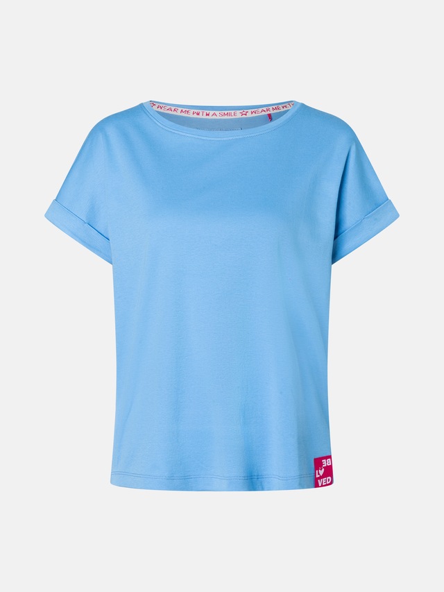 Lieblingsstück T-Shirt »CamilaEP« Ärmel mit Umschlag, Rundhals