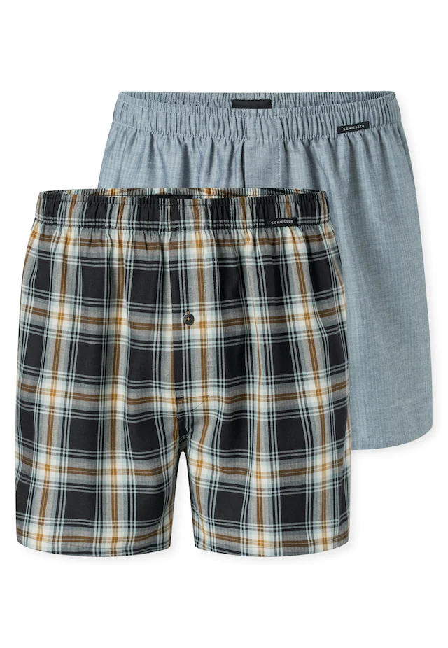 Schiesser Weiter Boxer »Boxershorts Multipack« Eingriff mit Knopf, elastischer Bund, lockere Passform
