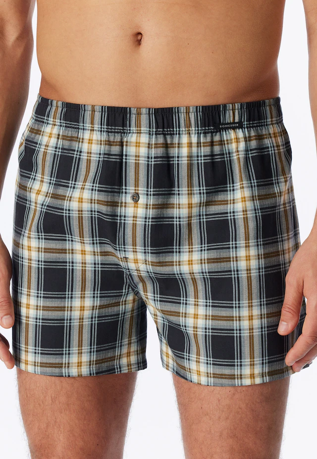 Schiesser Weiter Boxer »Boxershorts Multipack« Eingriff mit Knopf, elastischer Bund, lockere Passform