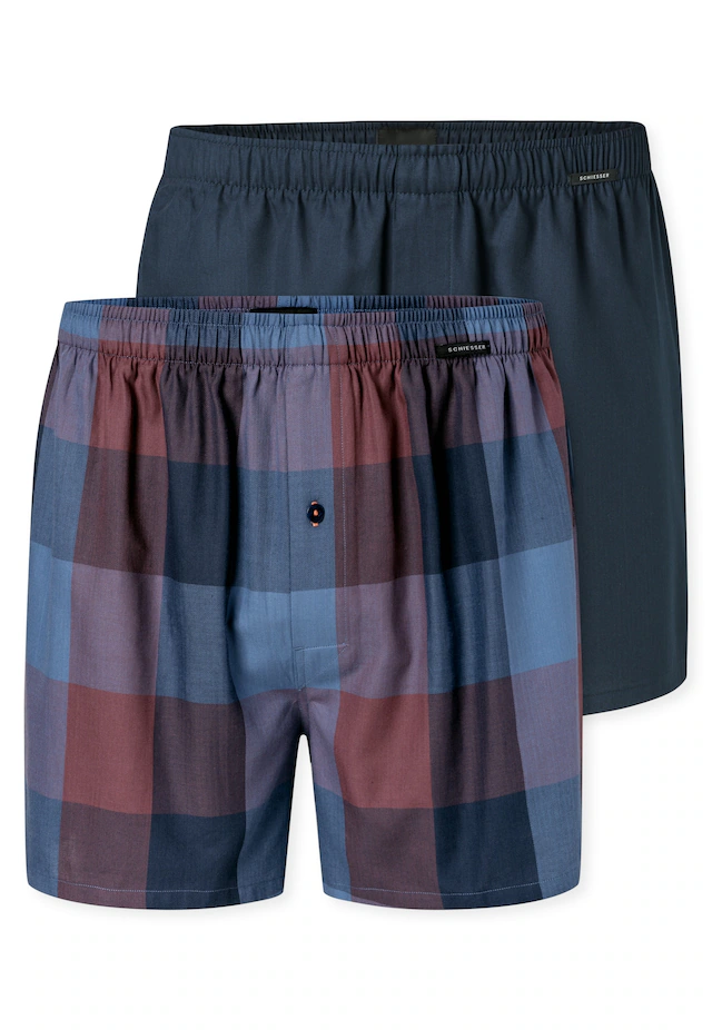 Schiesser Weiter Boxer »Boxershorts Multipack« Eingriff mit Knopf, elastischer Bund, lockere Passform