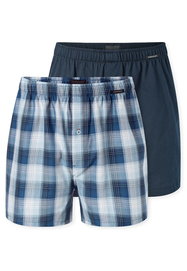 Schiesser Weiter Boxer »Boxershorts Multipack« Eingriff mit Knopf, elastischer Bund, lockere Passform