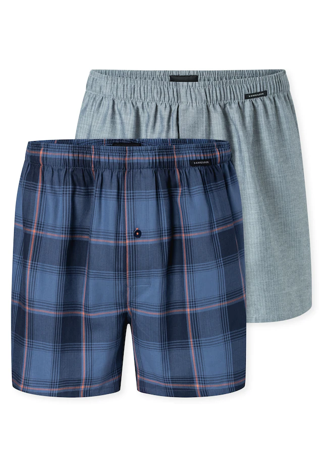 Schiesser Weiter Boxer »Boxershorts Multipack« Eingriff mit Knopf, elastischer Bund, lockere Passform