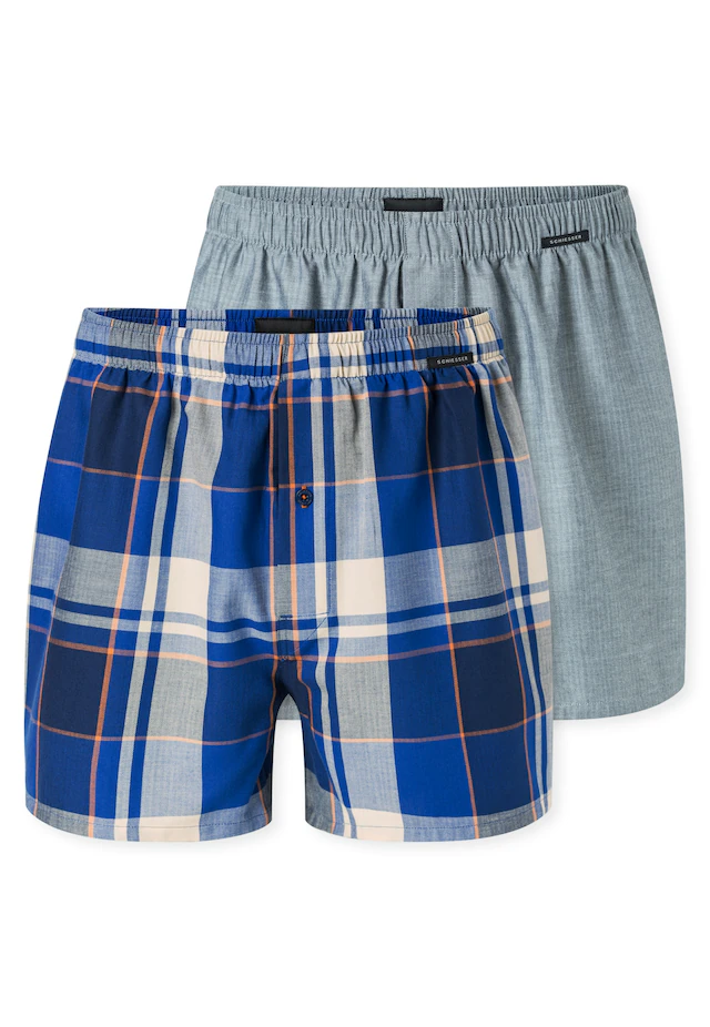 Schiesser Weiter Boxer »Boxershorts Multipack« Eingriff mit Knopf, elastischer Bund, lockere Passform