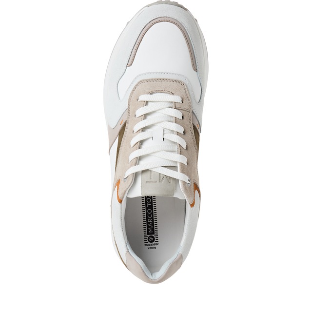 MARCO TOZZI Sneaker , Freizeitschuh, Halbschuh, Schnürschuh mit Kontrastbesätzen