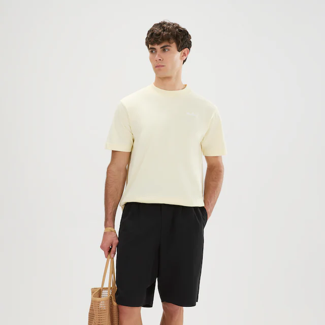 Ellesse T-Shirt »ACCIANO T-SHIRT« Kurzarm, mit Rundhalsausschnitt, ohne Verschluss, aus Baumwolle