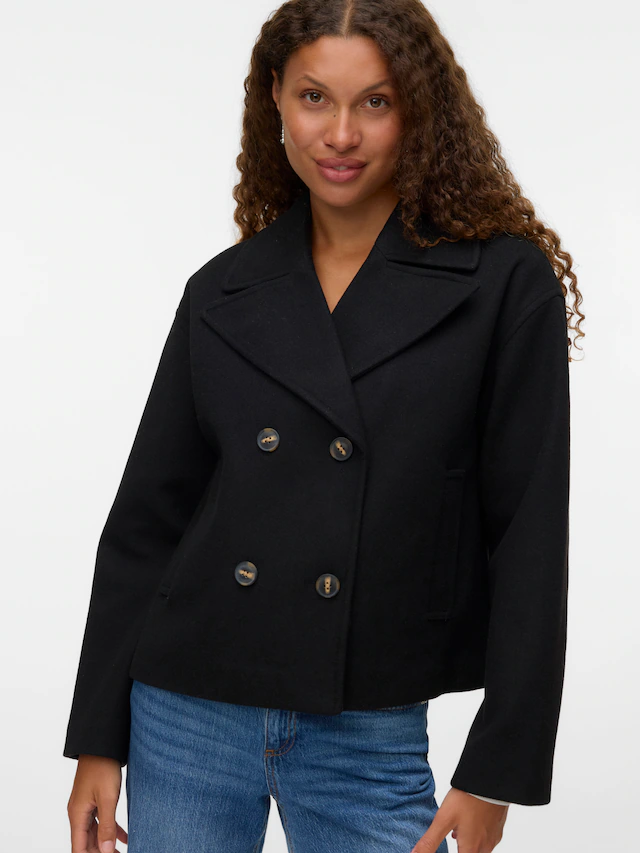 Vero Moda Cabanjacke »VMVINCELINE SHORT JACKET NOOS« Kunstfaser