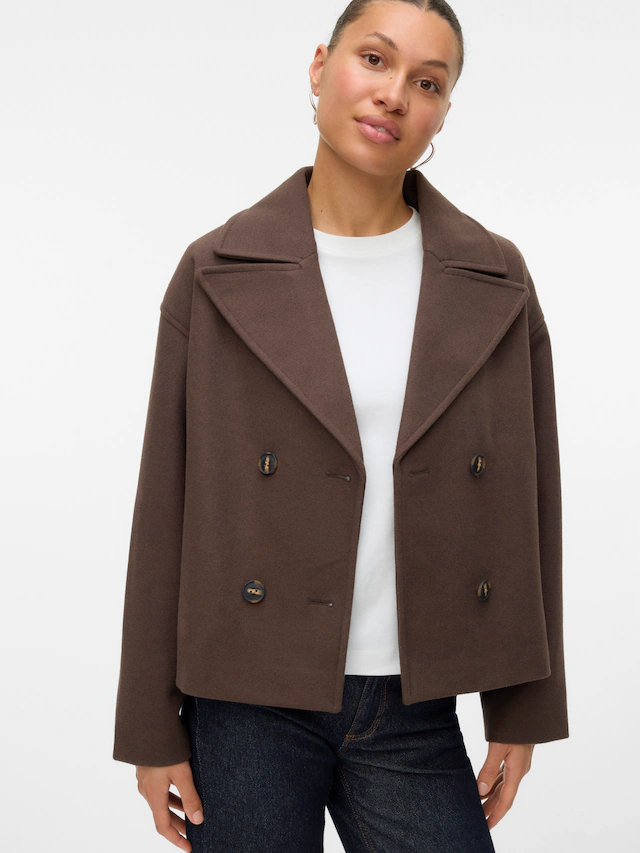 Vero Moda Cabanjacke »VMVINCELINE SHORT JACKET NOOS« Kunstfaser
