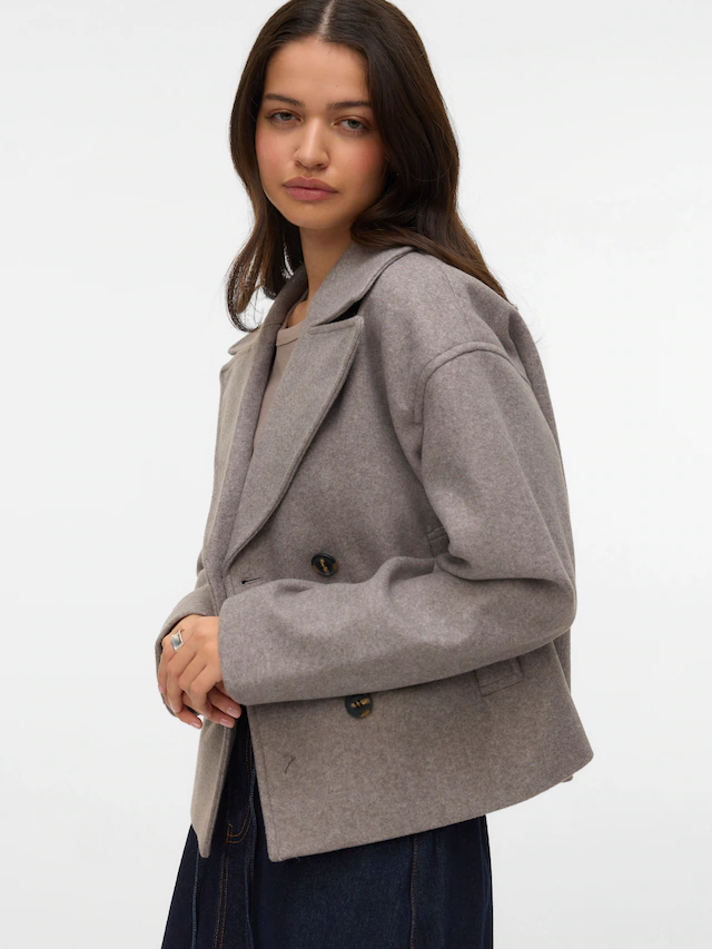 Vero Moda Cabanjacke »VMVINCELINE SHORT JACKET NOOS« Kunstfaser