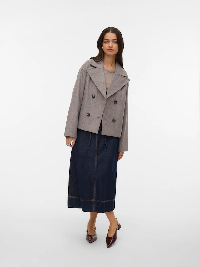 Vero Moda Cabanjacke »VMVINCELINE SHORT JACKET NOOS« Kunstfaser