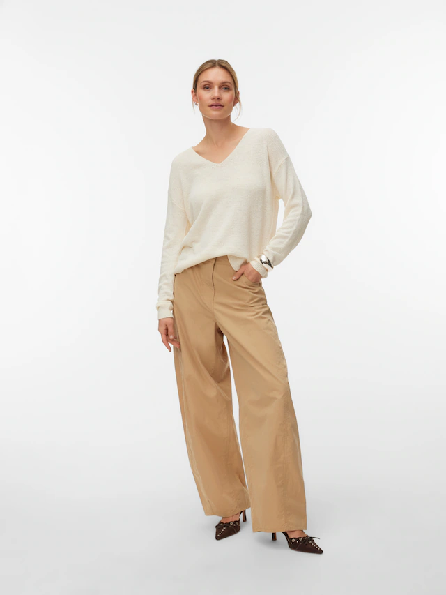 Vero Moda Strickpullover »VMCHARITY LS V-NECK PULLOVER NOOS«