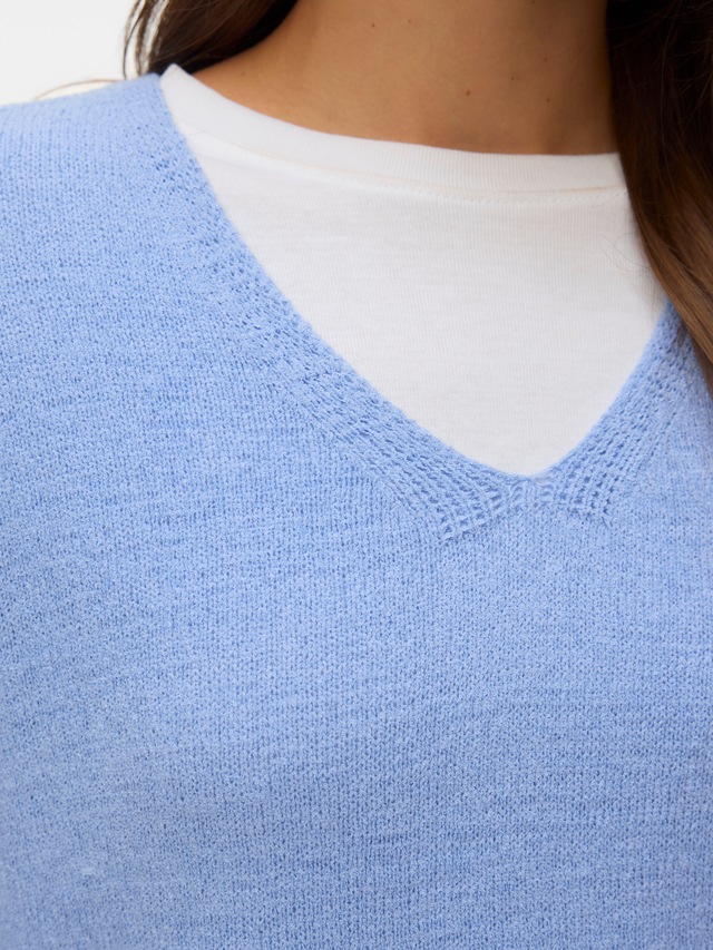 Vero Moda Strickpullover »VMCHARITY LS V-NECK PULLOVER NOOS«