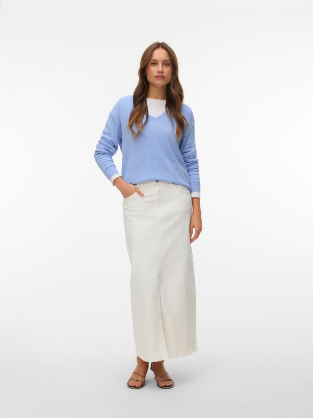 Vero Moda Strickpullover »VMCHARITY LS V-NECK PULLOVER NOOS«