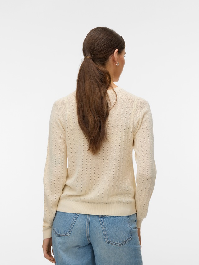Vero Moda Strickpullover »VMNEWLEX POINTELLE LS O-N PULLOVER NOOS«