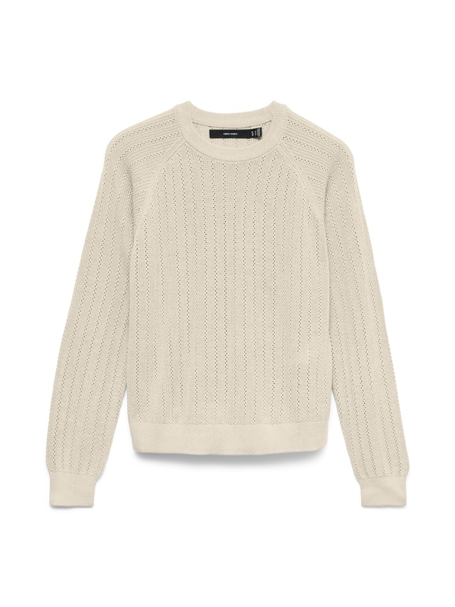 Vero Moda Strickpullover »VMNEWLEX POINTELLE LS O-N PULLOVER NOOS«