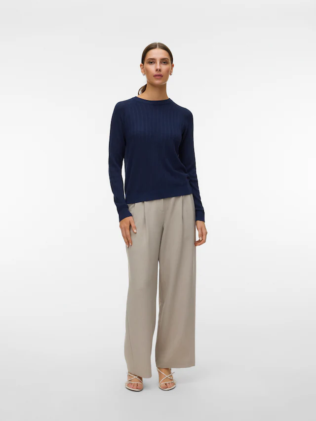 Vero Moda Strickpullover »VMNEWLEX POINTELLE LS O-N PULLOVER NOOS«