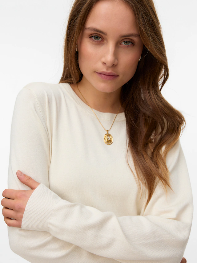 Vero Moda Strickpullover »VMSILJE LS O-NECK PULLOVER NOOS«