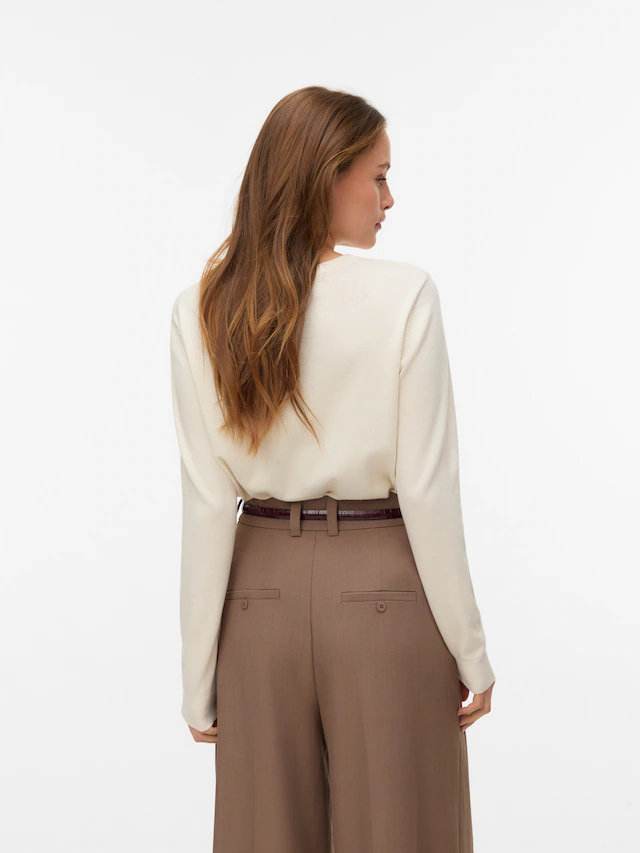 Vero Moda Strickpullover »VMSILJE LS O-NECK PULLOVER NOOS«