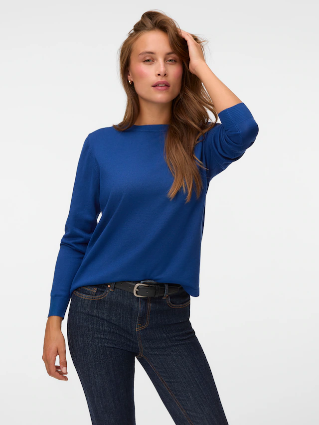 Vero Moda Strickpullover »VMSILJE LS O-NECK PULLOVER NOOS«