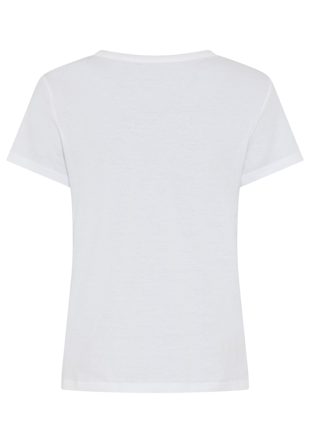 MUSTANG T-Shirt normale Passform, Kurzarm-Design