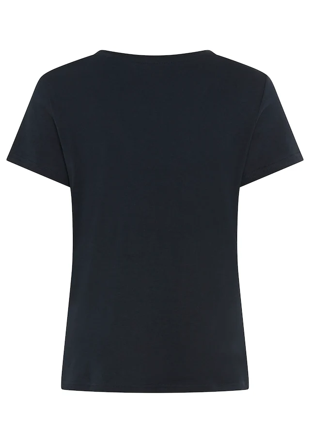 MUSTANG T-Shirt normale Passform, Kurzarm-Design