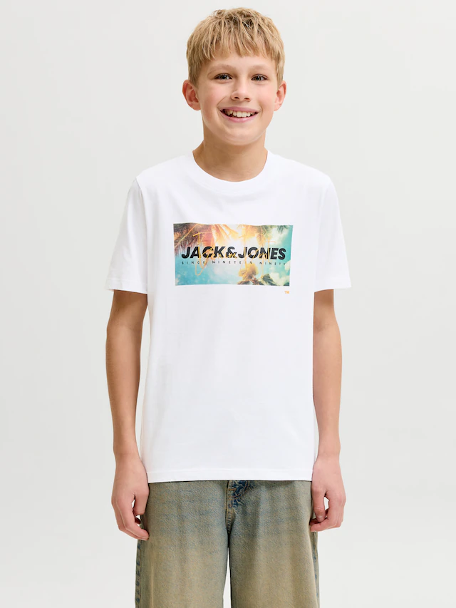 Jack & Jones Junior T-Shirt »JJINDIANA TEE SS CREW NECK JNR« Baumwolle, regular fit