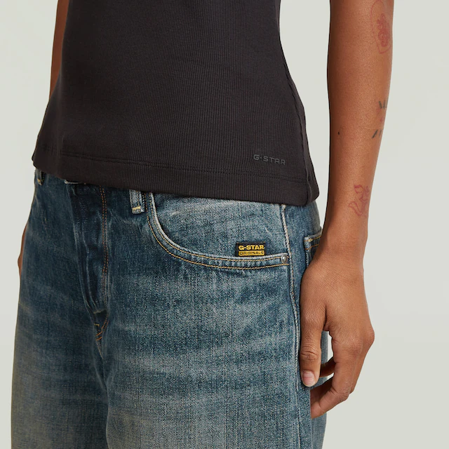 G-STAR T-Shirt »Slim Rib Wmn« in Rundhalsform
