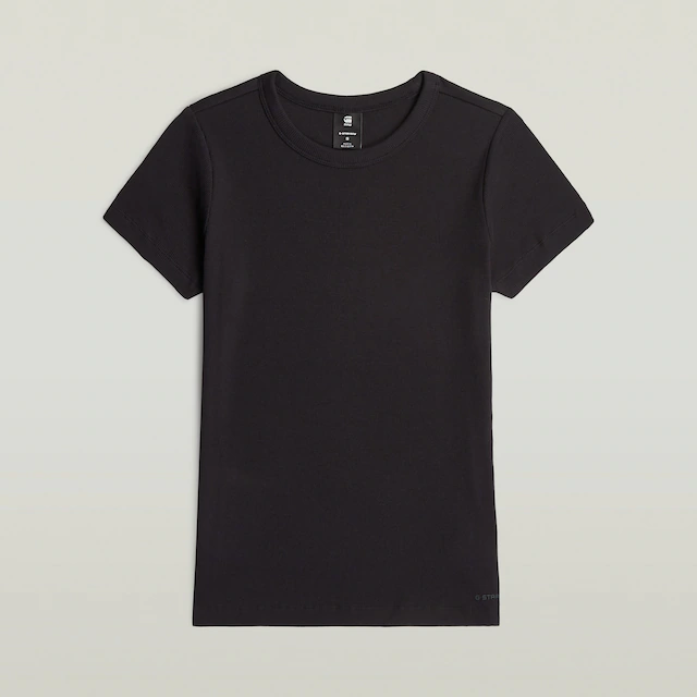 G-STAR T-Shirt »Slim Rib Wmn« in Rundhalsform