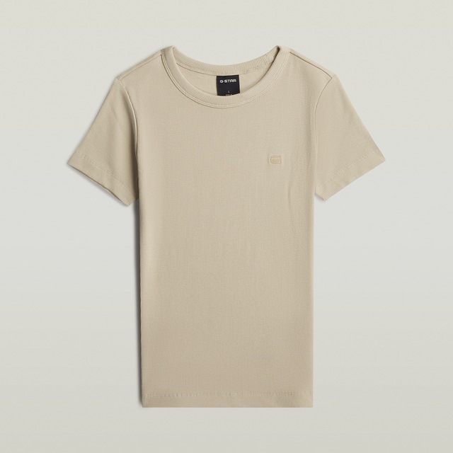 G-STAR T-Shirt »Slim Rib Wmn« in Rundhalsform