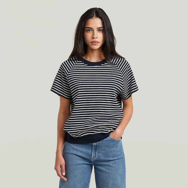 G-STAR T-Shirt »Raglan« Rundhalsform, mit angesetztem Bündchen