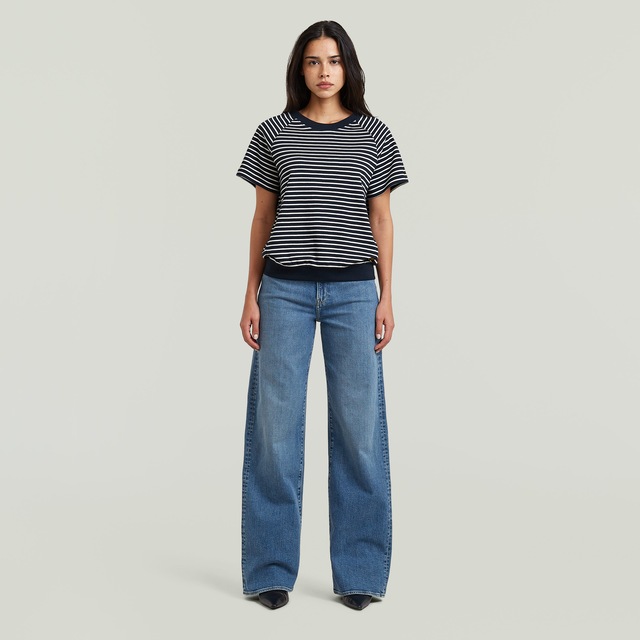 G-STAR T-Shirt »Raglan« Rundhalsform, mit angesetztem Bündchen