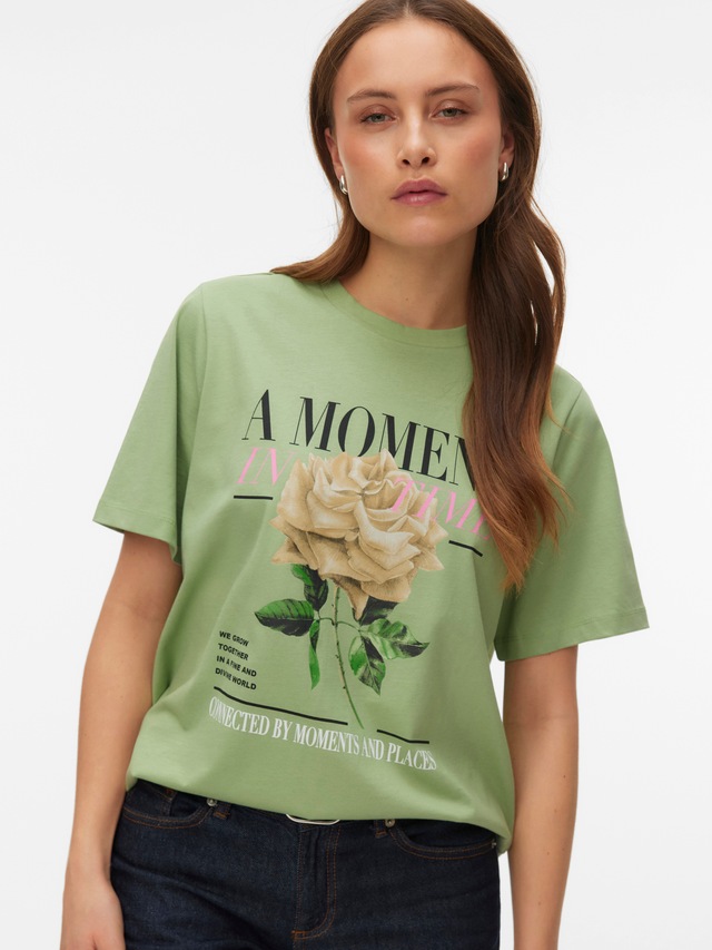 Vero Moda Kurzarmshirt »VMURENA CATY SS TOP BOX JRS« mit floralem Print