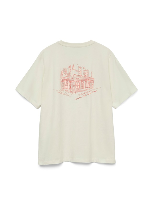 Vero Moda Kurzarmshirt »VMYVONNE CATY SS TOP BOX JRS« mit Rückenprint