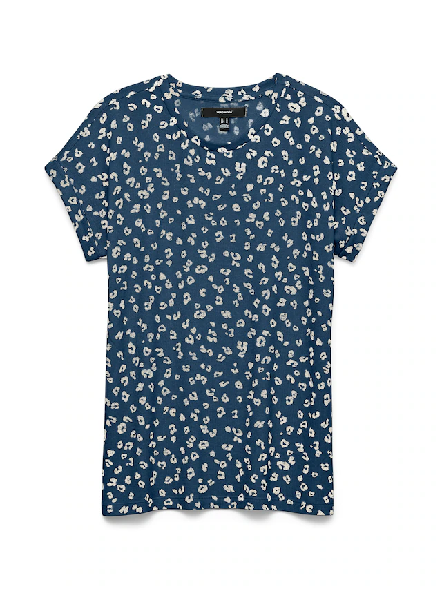 Vero Moda Strickpullover »VMBRIANNAMIX SS O-NECK PULLOVER BOO« mit Animal-Print