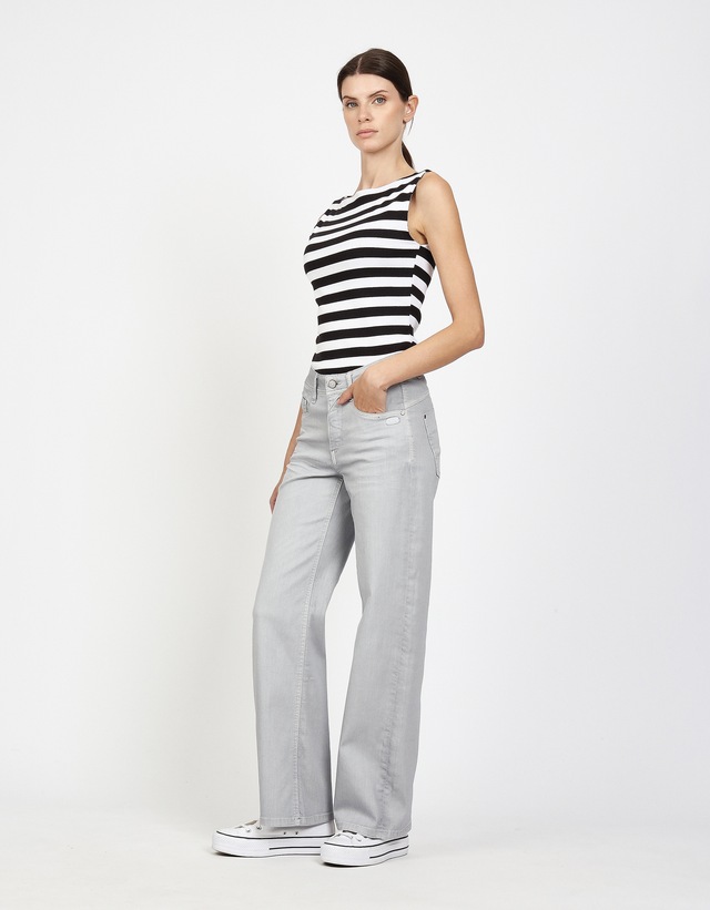 GANG Weite Jeans »94AMELIE WIDE« mit geradem Beinverlauf, weicher Denim