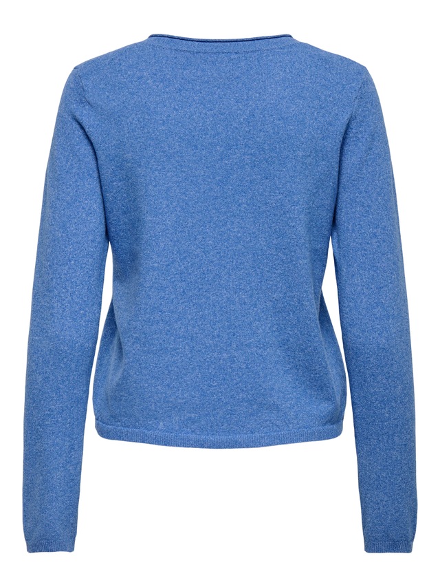 ONLY V-Ausschnitt-Pullover »ONLLOYAL LIFE LS V-NECK PULLO KNT NOOS« Materialmix
