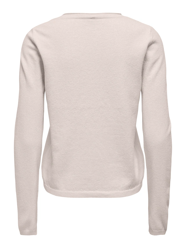ONLY V-Ausschnitt-Pullover »ONLLOYAL LIFE LS V-NECK PULLO KNT NOOS« Materialmix