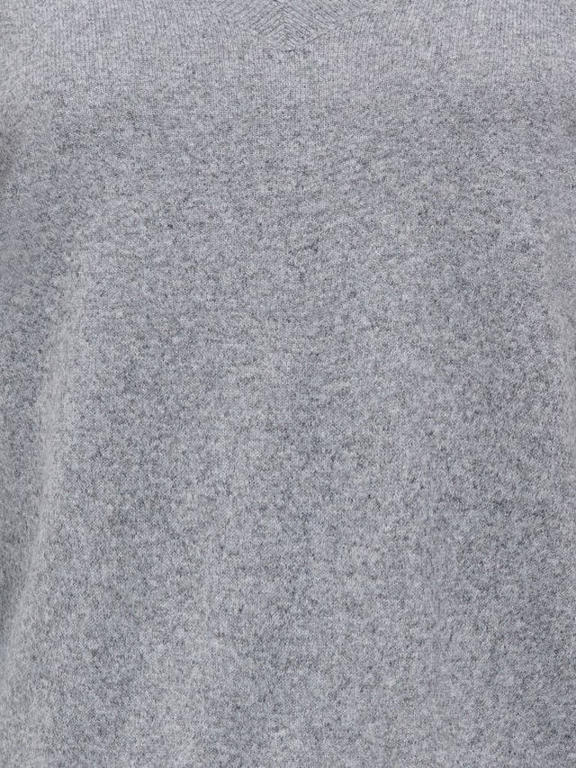 ONLY V-Ausschnitt-Pullover »ONLLOYAL LIFE LS V-NECK PULLO KNT NOOS« Materialmix