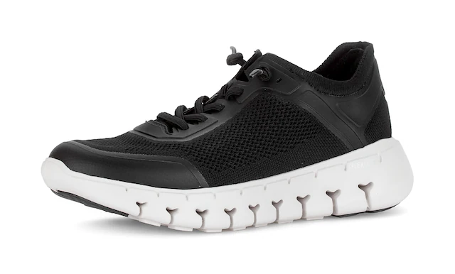 Gabor Slip-On Sneaker Freizeitschuh, Halbschuh, Schnürer, mit elastischem Schnürsenkel