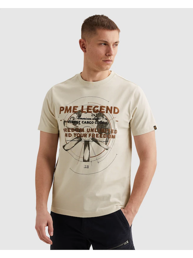 PME LEGEND T-Shirt »Short Sleeve R-Neck Heavy Jersey« mit Print, Regular Fit