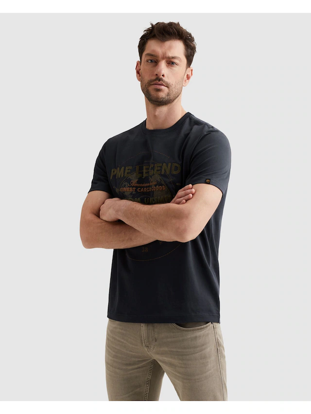 PME LEGEND T-Shirt »Short Sleeve R-Neck Heavy Jersey« mit Print, Regular Fit