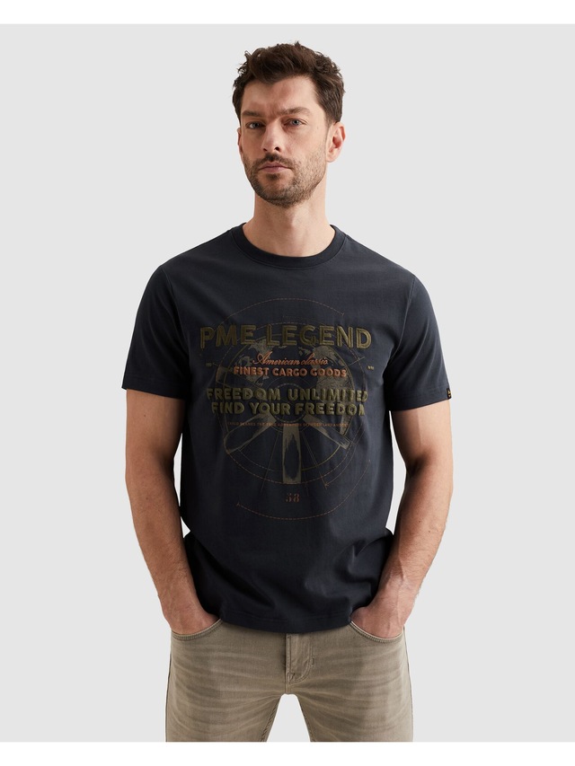 PME LEGEND T-Shirt »Short Sleeve R-Neck Heavy Jersey« mit Print, Regular Fit