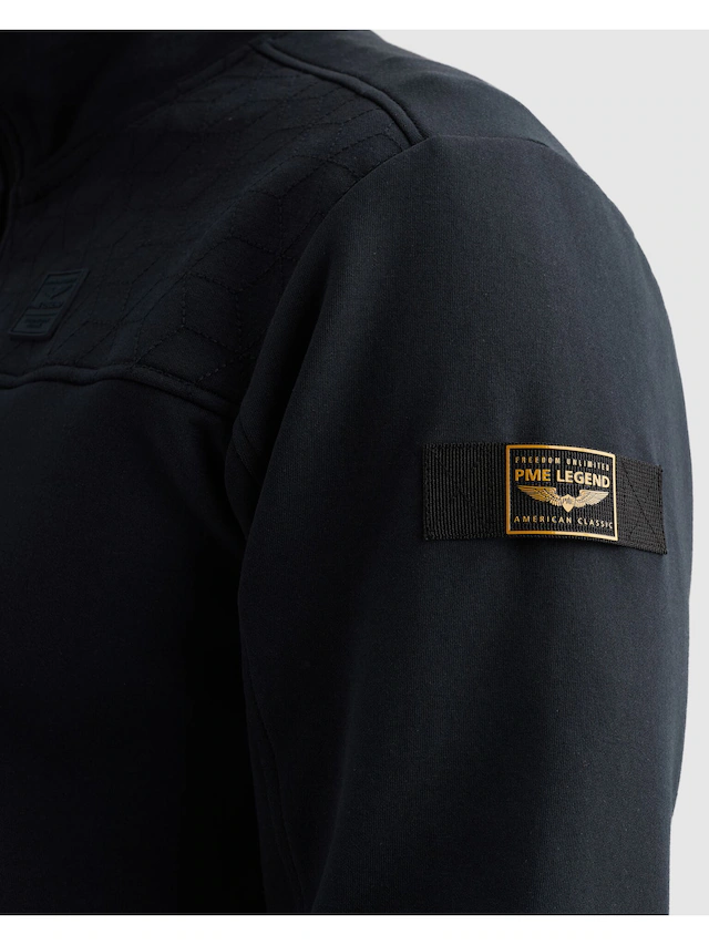PME LEGEND Sweatjacke seitliche Eingrifftaschen mit Reißverschluss