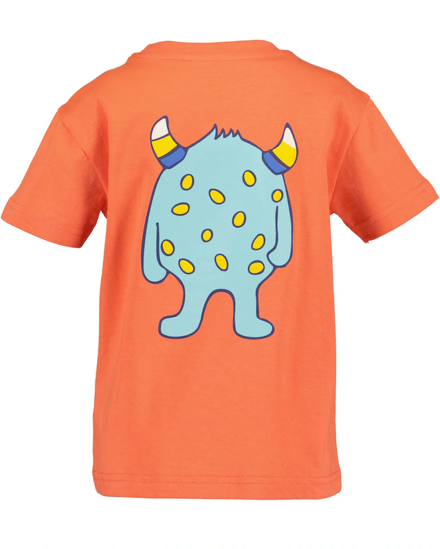Blue Seven T-Shirt mit Monster-Effekt, mit eingelassener Tasche, aus Baumwolle