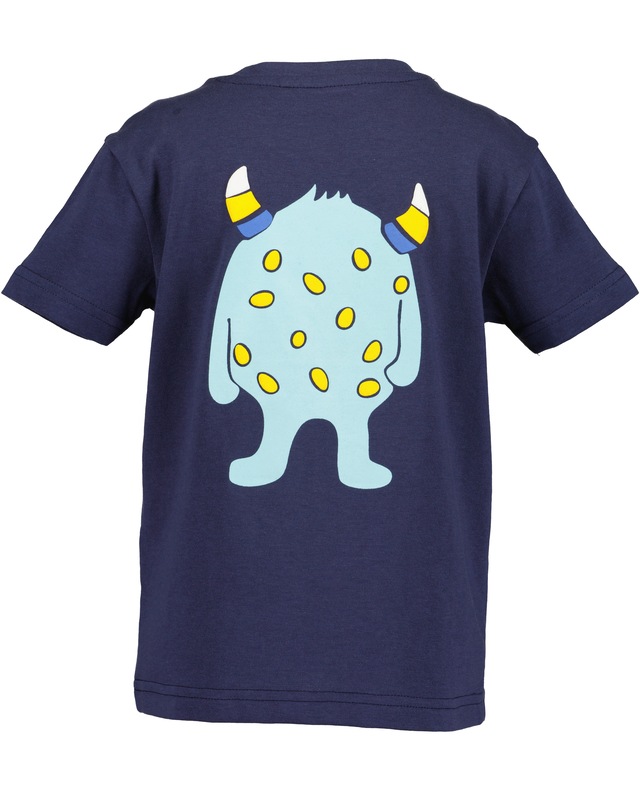Blue Seven T-Shirt mit Monster-Effekt, mit eingelassener Tasche, aus Baumwolle